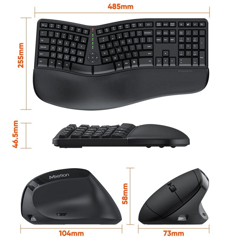 Hoe kan de ergonomische toetsenbord- en muisset uw comfort en productiviteit verbeteren?